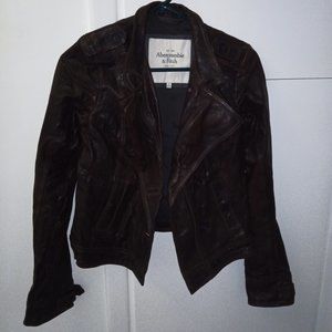 Genuine leather jacket brown